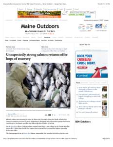 Unexpectedly strong salmon returns offer hope of recovery — Maine Outdoors — Bangor Daily News  Submit Account