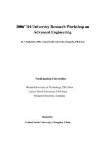 Microsoft Word - Tri-University-Workshop-Changsha-2006.doc