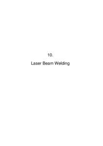10. Laser Beam Welding