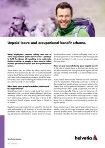 Unpaied leave - information sheet