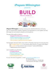 iPrepare Wilmington presents BUILD RESILIENCE