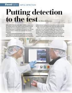FoodSafety metal detection  Putting detection to the test  oof