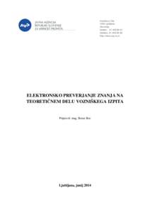 Kotnikova 19a 1000 Ljubljana Slovenija telefon: telefaks: http://www.avp-rs.si