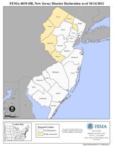 FEMA-4039-DR, New Jersey Disaster Declaration as of[removed]NY Sussex CT