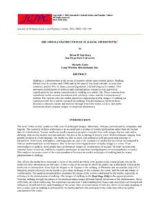 Copyright © 2002 Journal of Criminal Justice and Popular Culture All rights reserved. ISSNJournal of Criminal Justice and Popular Culture, 149