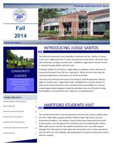 Hartford Community Court Newsletter Fall 2014