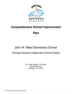 Comprehensive School Improvement Plan