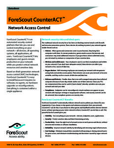ForeScout CounterACT for NAC[removed]indd
