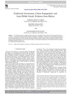 World Development Vol. xx, pp. xxx–xxx, 2013 Ó 2013 Elsevier Ltd. All rights reserved[removed]750X/$ - see front matter www.elsevier.com/locate/worlddev  http://dx.doi.org[removed]j.worlddev[removed]