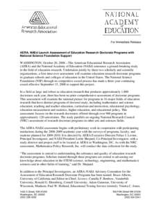 Microsoft Word - AERA NAEd Study News Release _3_.doc