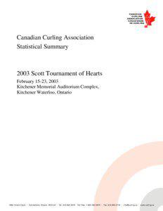 Canadian Curling Association Statistical Summary