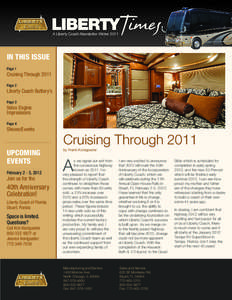 Times  LIBERTY A Liberty Coach Newsletter Winter[removed]IN THIS ISSUE