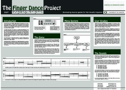 The Finger Dance Project 2007 developing musical games for the visually impaired  Figure 1