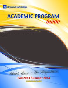 Western Nevada College  ACADEMIC PROGRAM Guide