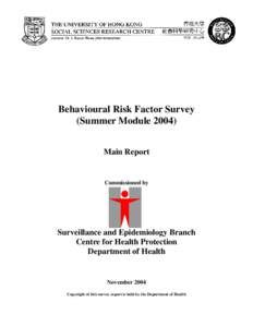 Behavioural Risk Factor Survey (Summer ModuleEnglish