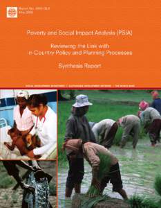 Report Number: 4844-GLB  Poverty and Social Impact Analysis (PSIA) Reviewing the Link with In-Country Policy and Planning Processes Synthesis Report