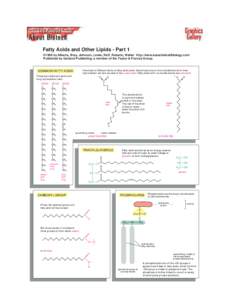 Fatty Acids and Other Lipids - Part 1 ©1998 by Alberts, Bray, Johnson, Lewis, Raff, Roberts, Walter . http://www.essentialcellbiology.com Published by Garland Publishing, a member of the Taylor & Francis Group.  Hundred