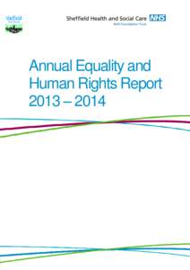 Annual Equality and Human Rights Report 2013 – 2014 Contents Page