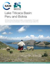 Lake Titicaca Basin: Peru and Bolivia Enhancing transboundary cooperation through technical coordination and institutional reforms  IUCN WATER PROGRAMME – BRIDGE CASE STUDY: LAKE TITICACA