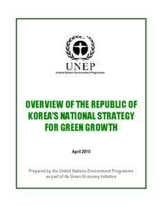 United Nations Environment Programme  OVERVIEW OF THE REPUBLIC OF