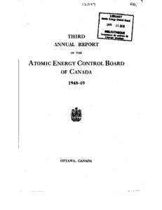 . THIRD ANNUAL REPORT OF THE  ATOMIC