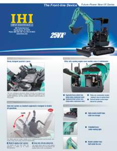 The Front-line Device  Future-Power New VX Series COMPACT EXCAVATOR SALES LLC 400 Production Court