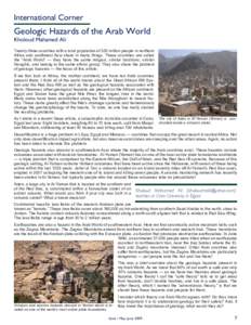 Arabian Peninsula / Western Asia / Volcano / Earthquake / Colony of Aden / Geology / Volcanology / Plate tectonics