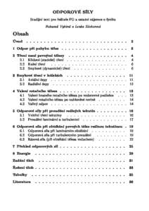 ODPOROVÉ SÍLY  Studijní text pro øe¹itele FO a ostatní zájem
e o fyziku Bohumil Vybíral a Lenka Zdeborová  Obsah