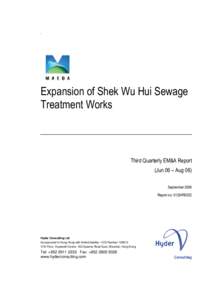 .  Expansion of Shek Wu Hui Sewage Treatment Works  Third Quarterly EM&A Report