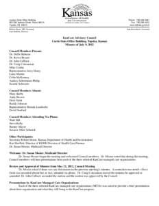 Landon State Office Building 900 SW Jackson Street, Room 900-N Topeka, KS[removed]Phone: [removed]Fax: [removed]