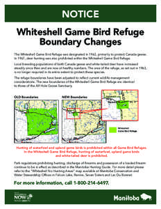 Arrowwood National Wildlife Refuge / Hunting / Whiteshell / Whiteshell Provincial Park