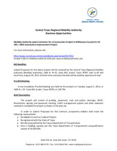 Microsoft Word - CTRMA Business Opportunity_Revised.doc