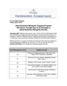 Microsoft Word[removed]PSA - Adult Nuisance Mosquito Fogging Program Will Occur Tonight -July 2, 2010.doc