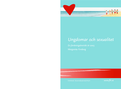 Denna rapport är en komplettering, uppdatering och uppföljning av kunskapsöversikten Ungdomar och sexualitet – en kunskapssammanställning år 2000, som Folkhälsoinstitutet tidigare gett ut. Margareta Forsberg, fil.dr. i Socialt arbete vid Göteborgs universitet,