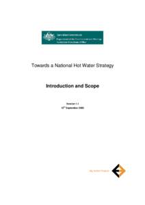Towards a National Hot Water Strategy