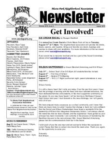 Mesta Park Neighborhood Association  Newsletter News and information for ALL residents of the Mesta Park Historic Preservation District Volume 2015, Issue 6