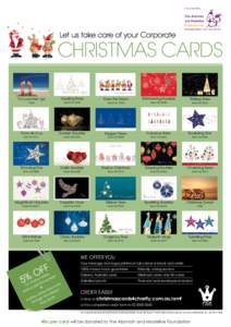 Let us take care of your Corporate  CHRISTMAS CARDS Put your feet up!  Dazzling Trees