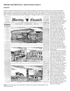 USGS Open House 2000 Field Trip – Hayward fault zone, Hayward Introduction In 1868, a length of the Hayward fault zone stretching from Oakland to Fremont broke, and the rocks west of the fault suddenly jumped several f