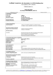 FLUXANA® GmbH & Co. KG, Borschelstr. 3, D[removed]Bedburg-Hau Your supplier for XRF- Solutions FXMSDS[removed]e Page[removed]Safety Data Sheet