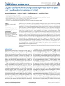 Original Research Article  published: 08 July 2011 doi: fncomCOMPUTATIONAL NEUROSCIENCE