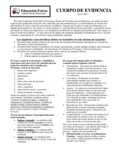 Educación Extras Publicado del Padre Educación Red CUERPO DE EVIDENCIA Agosto 2008