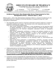 OHIO STATE BOARD OF PHARMACY 77 South High Street, Room 1702; Columbus, OH[removed]Equal Opportunity Employer and Service Provider- TEL: [removed]E-MAIL: [removed]