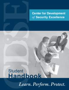 Center for Development of Security Excellence Student  Handbook