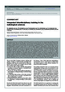 BJR Received: 2 December 2013 © 2014 The Authors. Published by the British Institute of Radiology Revised: