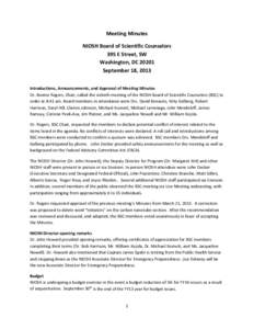 John Howard / Occupational safety and health / Occupational Safety and Health Administration / IDLH / Workplace safety / National Occupational Research Agenda / National Institute for Occupational Safety and Health / Safety / Risk