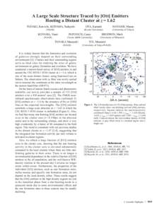 A Large Scale Structure Traced by [O II] Emitters Hosting a Distant Cluster at z = 1.62 TADAKI, Ken-ichi, KODAMA, Tadayuki 