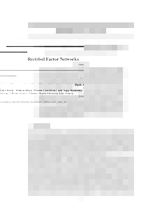 Rectified Factor Networks