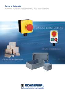 Caixas  e  Botoeiras Alumínio, Poliéster, Policarbonato, ABS e Poliestireno Safe solutions for your industry  2