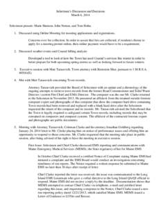 Local government in Connecticut / Local government in Massachusetts / Local government in New Hampshire / Board of selectmen / State governments of the United States / New England / Local government in the United States