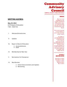 Microsoft Word - Agenda - May 29, 2014